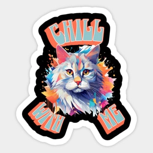 Chill With Me Sticker